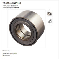 Front Wheel Bearing Versa/Kicks