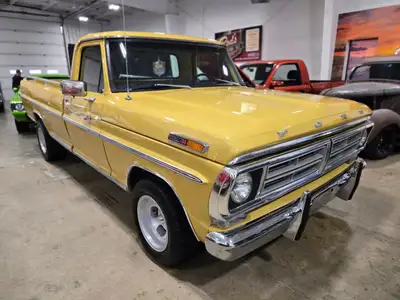 1972 Ford F100 Reg Cab, Long Box. Fantastic period correct color(Light goldenrod), repainted years a...