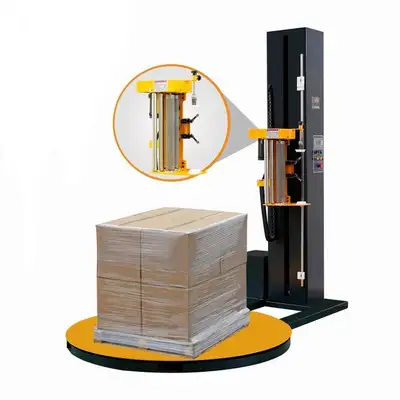 New Automatic Skid Pallet Wrapping Machine, View more