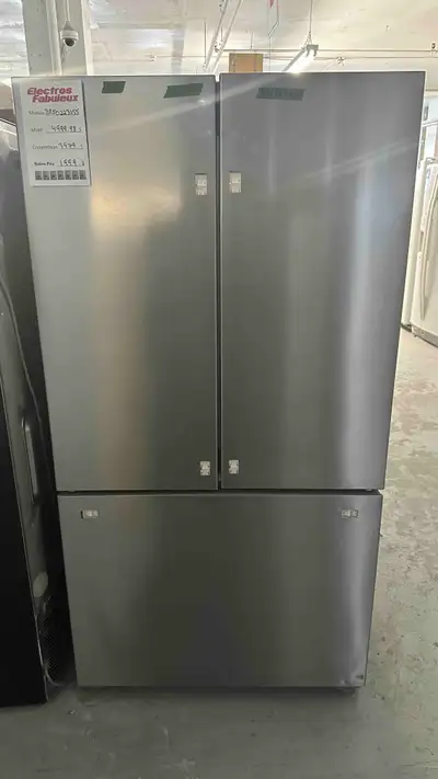 2499-NEUF Refrigerateur Bloomberg Porte Francaise BRFD2230SS, View more