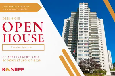 Newly renovated 1 bedroom suites steps from Square One!