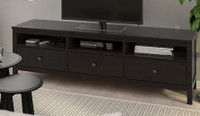 Hemnes TV Bench, black-brown