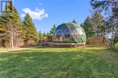 Welcome to 23 Riverview Drive, Fortune Cove. This Geodesic Dome is a perfect vacation rental or your...