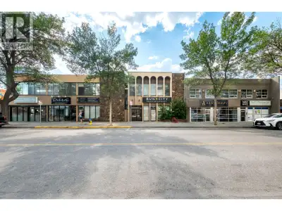1,916 SF second-floor office strata unit available for sale or lease in the heart of downtown Kelown...