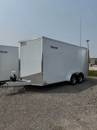 New 2025 7.5x16 Aluminum Enclosed Trailer - LOADED WITH UPGRADES -One in stock, stock#8512 -Aluminum...