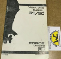 B. FORCE 35/50 OWNERS MANUAL UPST
