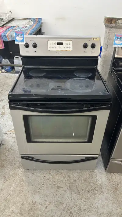 3177-Cuisinière FRIGIDAIRE  Stainless  stove inox glasstop, View more