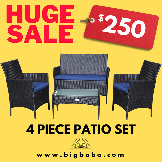 Patio Furniture Outdoor 4 pcs set Balcony Condo Apartment in Patio & Garden Furniture in Barrie