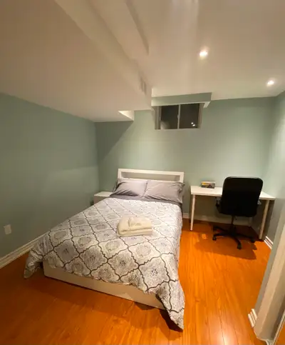 Single rooms with private washroom and bathroom available for rent on the basement Floor located aro...