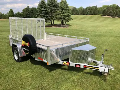 Miska 6'x10' Silver Bullet Aluminum Utility Trailer Made in Canada - Ready to Roll, starting at just...