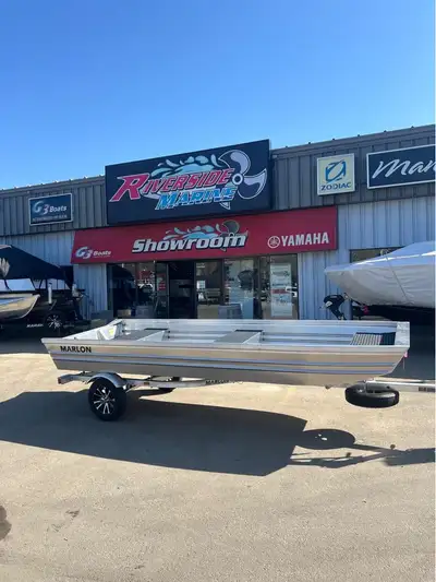 14' ALUMINUM JON BOAT MAX HP 20 15' TRANSOM TRAILER INCLUDED IN PRICE Marlon Jon boats are designed...