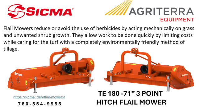 SICMA  TE 180  - 71" 3 POINT HITCH FLAIL  MOWER in Other in St. Albert
