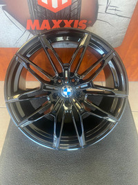 New BMW Rims 19" 5x112 Gloss BLK Staggered including caps