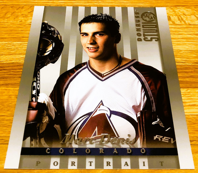 1997 Mark Denis Colorado Avalanche Donruss Card Framed Portrait in Arts & Collectibles in Calgary - Image 2