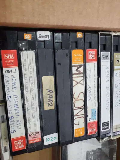 Hindi, English, Punjabi MOVIES &amp; songs ON VHS TAPES, View more