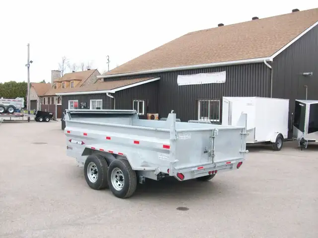 2025 Weberlane DOMPEUR 78'' X 12' 2 ESSIEUX 5200LB. GALVANISÉ co in Cargo & Utility Trailers in Laval / North Shore - Image 7