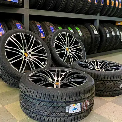 4 NEW 21" Porsche Macan tires & wheels Macan Turbo wheels & tires Tires 265/40R21 tires Brand: Arivo...