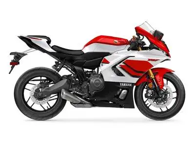 The 2026 Yamaha YZF-R7 Anniversary Edition celebrates Yamaha’s racing heritage with iconic retro-ins...