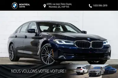 Provenant d'un seul propriétaire ayant effectué l'entretien ? la concession, cette BMW 530e xDrive S...