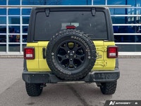 No Accidents, Nicely Optioned, Dealer Serviced, High Velocity Yellow 2023 Jeep Wrangler Willys 4X4,... (image 4)