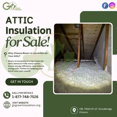 Attic Insulation for Sale !, View more