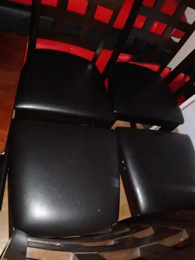 4 Bar height chairs available, View more