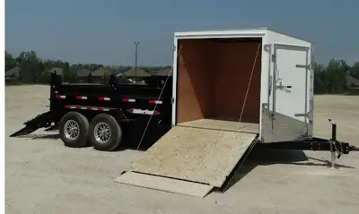 Hybrid Cargo / Dump Trailers 4 Models available starting at: 10' Dump + 8' Cargo: $14,775.00 12' Dum...