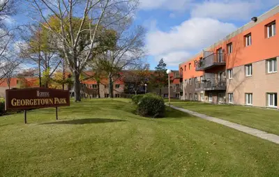 Georgetown Park Apartments, has it all! Spacious two-bedroom suites with balconies, situated in a be...