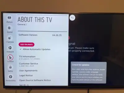 55 inch LG TV, View more