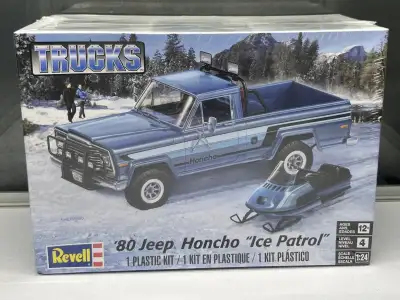 Revell Trucks '80 Jeep Honcho "Ice Patrol" Plastic Kit 1:24, View more
