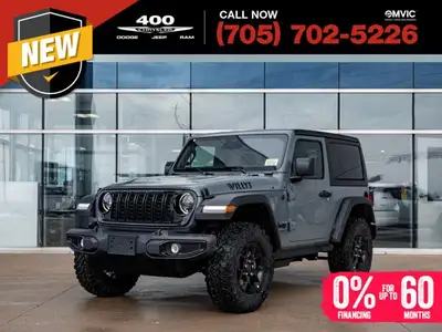 Welcome to 400 Chrysler Dodge Jeep Ram. The 2026 Jeep Wrangler is a brand new, iconic 4x4 SUV built...