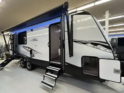 2023 Alta 2350 KRK. Loaded with options like a 170w solar panel, Goodyear tires, King Bed, Tri fold...