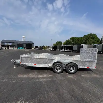 Grand River Trailer Sales Landscape , cargo , utility , trailer Aluminum 7x16 Tandem Axle Landscape...