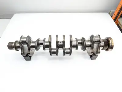 Used OEM Cummins diesel crank shaft removed from a 2013 6.7 L ISB / QSB / Paccar PX-6 engine. Good u...