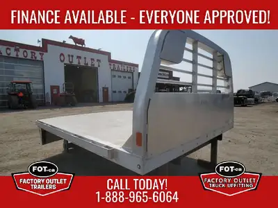 NEW 8ft6in x 84in Aluminum Flat Deck from CM Truck Beds - 8ft6in Long x 84in Wide - 58in Cab to Axle...