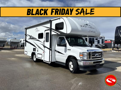 EAST TO WEST Entrada Class C gas motorhome 2200S highlights: 60in.in. x 80in.in. Bunk Over Cab Queen...