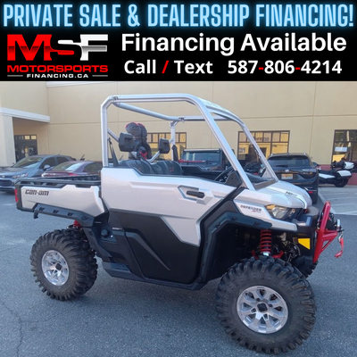 Welcome to Motorsports Financing - Kelowna! 2025 Can am Defender Engine: 0