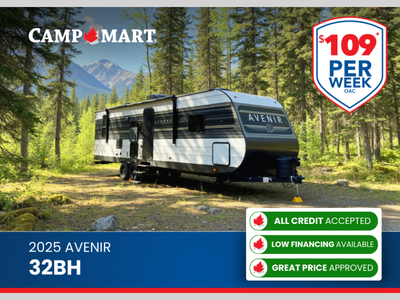 Avenir RV 32BH travel trailer highlights: Private Bunkhouse Lux Lounge Front Private Bedroom Full Pa...