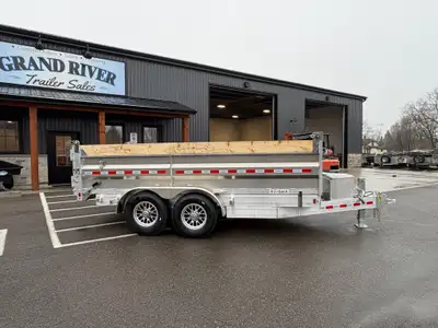 Grand River Trailer Sales Aluminum Dump trailer, cargo trailer Aluminum dump trailer 80x14 7 TON wit...