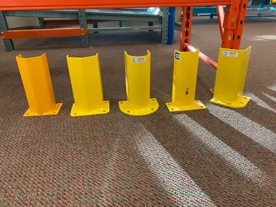 Minimize forklift damage with Post Protectors / Frame Protectors ( Pallet Rack / Redirack ) 12" Hors...