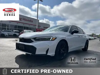 Experience the sleek lines and exhilarating performance of this 2025 Honda Civic Hatchback Hybrid Sp...