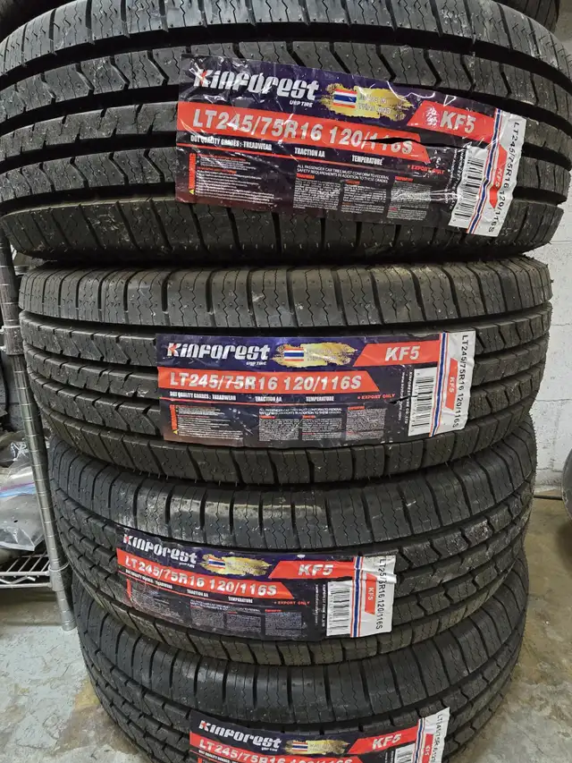 All Season	LT245/75R16	4	KINFOREST	KF5 H/T	nickb	NEW	$200 in Tires & Rims in Markham / York Region - Image 2