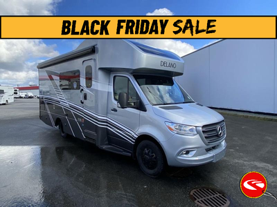 Thor Motor Coach Delano Sprinter Class C diesel motorhome 24FB highlights: Built-In Cap Skylight Lar...