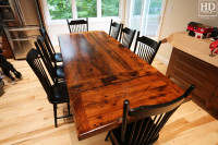 Ontario Barnwood Metal Base Tables / www.table.ca