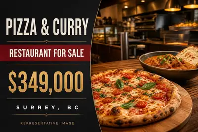 Excellent opportunity to own a fully equipped pizza and curry takeout restaurant in a busy Surrey lo...