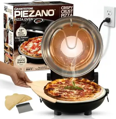 Stone Baked Pizza Oven for Countertop - 12 inch (Paid$150), View more