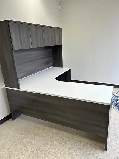 L-Shape Desk with Hutch Brand New-Call now!, View more