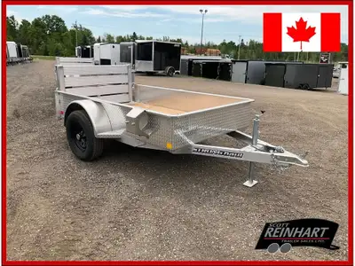 2026 Stronghaul 5x8 All Aluminum Utility Trailer 2990LB GVWR, 3500LB Spring Idler Axle, 15 Inch Radi...
