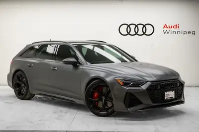 This Audi RS 6 Avant delivers a Twin Turbo Gas/Electric V-8 4.0 L/244 engine powering this Automatic...