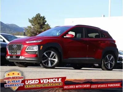 2020 HYUNDAI KONA ULTIMATE - NO ACCIDENTS - ONE OWNER - BC VEHICLE - NAVIGATION - BACKUP CAMERA - HE...